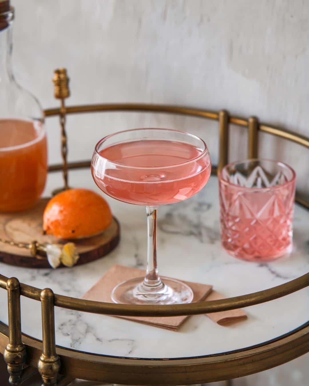 pink gin cocktails featuring the pretty fluffy thing PFT