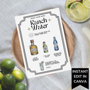 Ranch Water Recipe Card